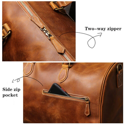 Sac de Voyage Homme Cuir Naim | Cabine Minimaliste Sac de voyage