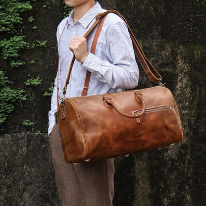 Sac de Voyage Homme Cuir Naim | Cabine Minimaliste Sac de voyage
