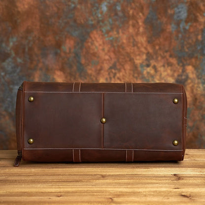 Sac de Voyage Homme Cuir Vintage Lenny | Escapade Élégante Sac de voyage
