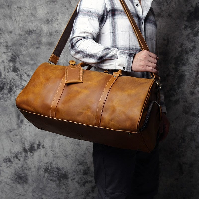 Sac en Cuir de Voyage pour Homme, Sac Cuir Homme Voyage