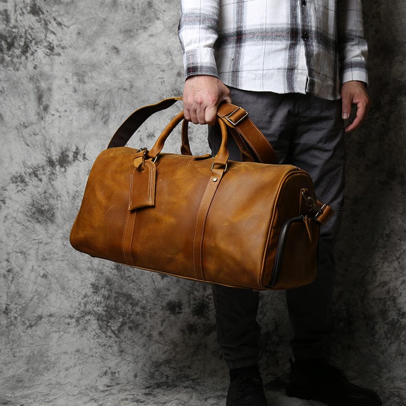 Sac en Cuir de Voyage pour Homme, Sac Cuir Homme Voyage