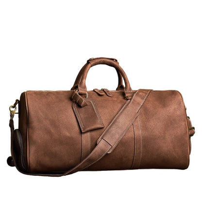 Sac de Voyage Homme Cuir Vintage Lenny | Escapade Élégante Café / Cuir / Homme Sac de voyage