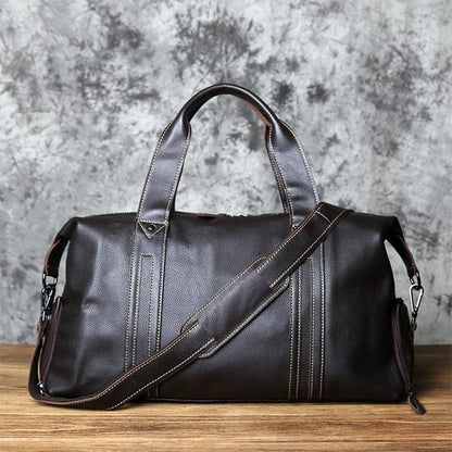 Sac Voyage Homme Cuir Maxime | La Casa du Cuir Café/Noir / Cuir / Homme Sac de voyage