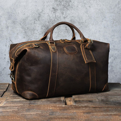 Sac Voyage Homme Cuir Soan | La Casa du Cuir Café / Cuir Sac de voyage