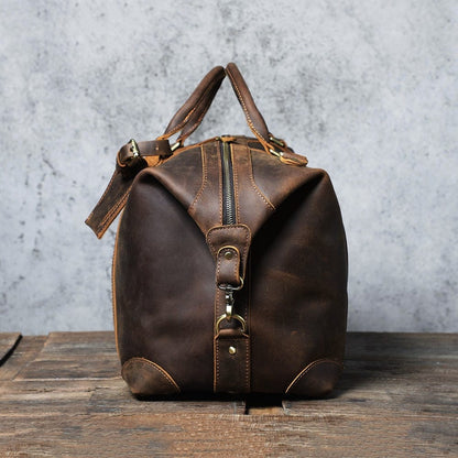 Sac Voyage Homme Cuir Soan | La Casa du Cuir Café / Cuir Sac de voyage