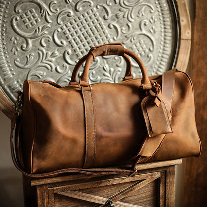 Sac Voyage Homme Cuir Kaïs, sac week end pour homme, 
sac en cuir de voyage pour homme​