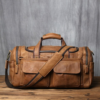 Sac Voyage Homme Cuir Owen | La Casa du Cuir Marron Vintage / Cuir / Homme Sac de voyage