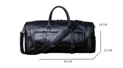 Sac de Voyage Luxe Homme | La Casa du Cuir Noir / Cuir / 50 CM Sac de voyage