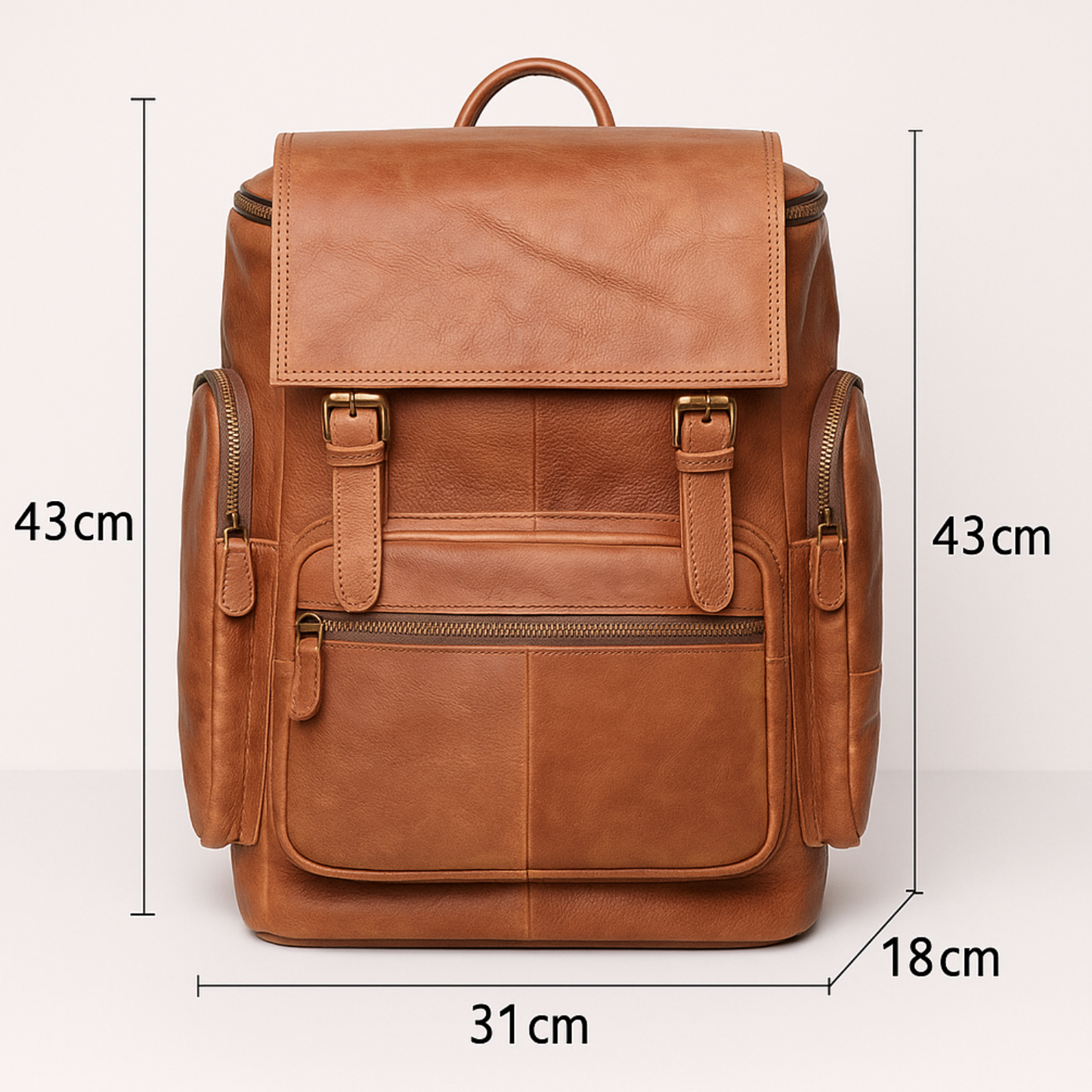 Sac à Dos Cuir Homme Raphael, sac a dos homme pour ordinateur, sac à ordinateur homme​