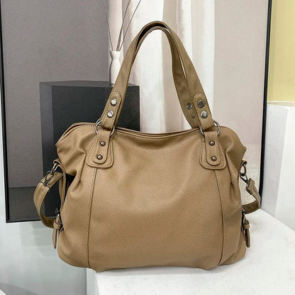 Sac Cabas Cuir Isa - ideal pour lyceenne, sac cabas noire femme, sac cabas pour le lycée