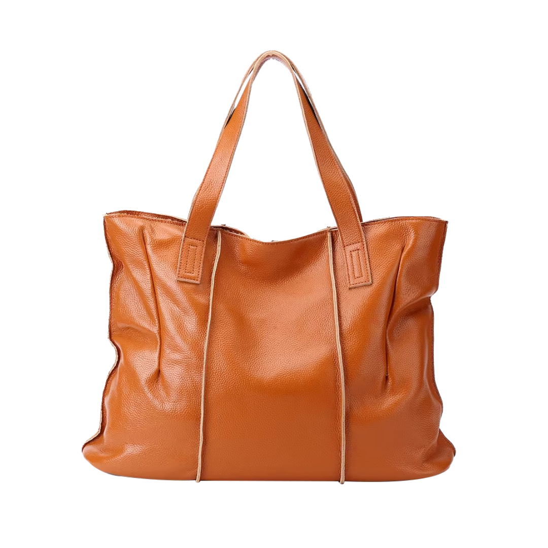 sac de cours tendance 2025, Grand sac cabas en cuir camel avec dimensions, idéal pour ordinateur portable - sac cabas avec fermeture éclair - sac cabas xxl grande contenance - sac cabas camel cuir, sac cours cuir