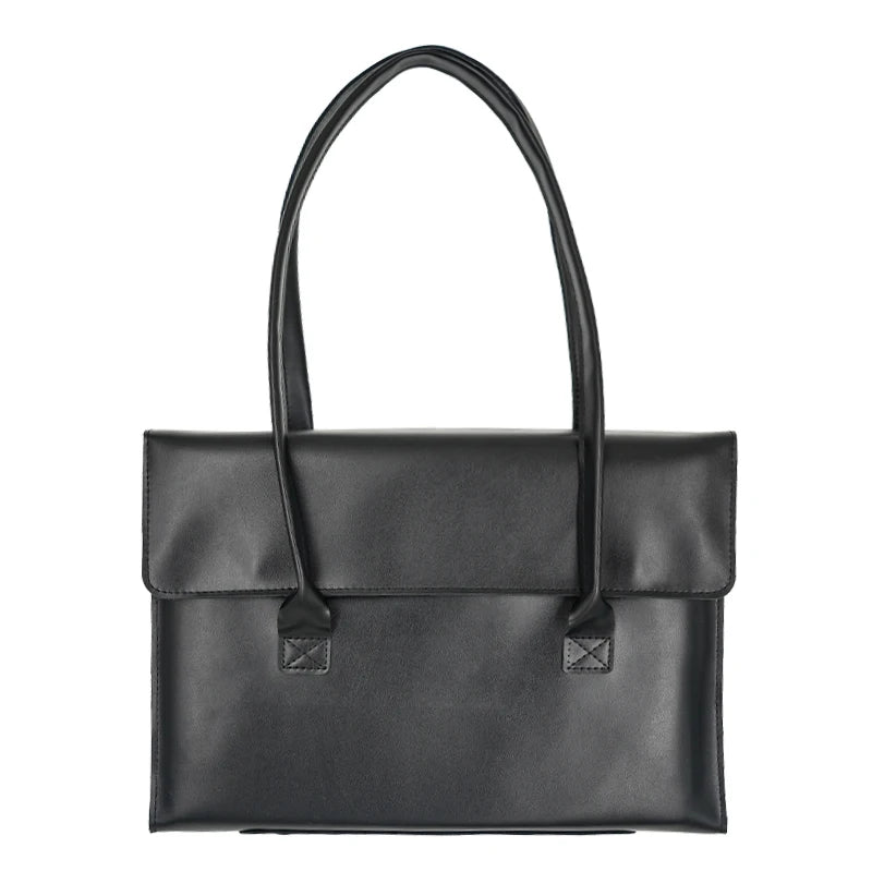 Sacoche Ordinateur Cuir Femme Lou | 15,6” Chic & Tendance Noir / 15.6 Pouces / Cuir Vegan Sac Cuir Femme