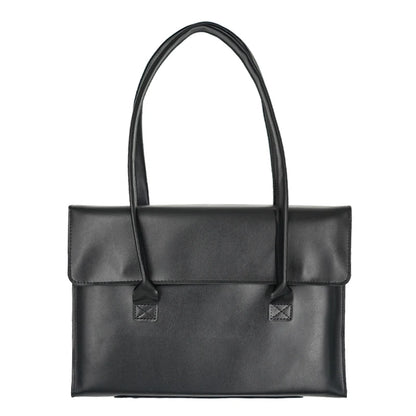 Sacoche Ordinateur Cuir Femme Lou | 15,6” Chic & Tendance Noir / 15.6 Pouces / Cuir Vegan Sac Cuir Femme