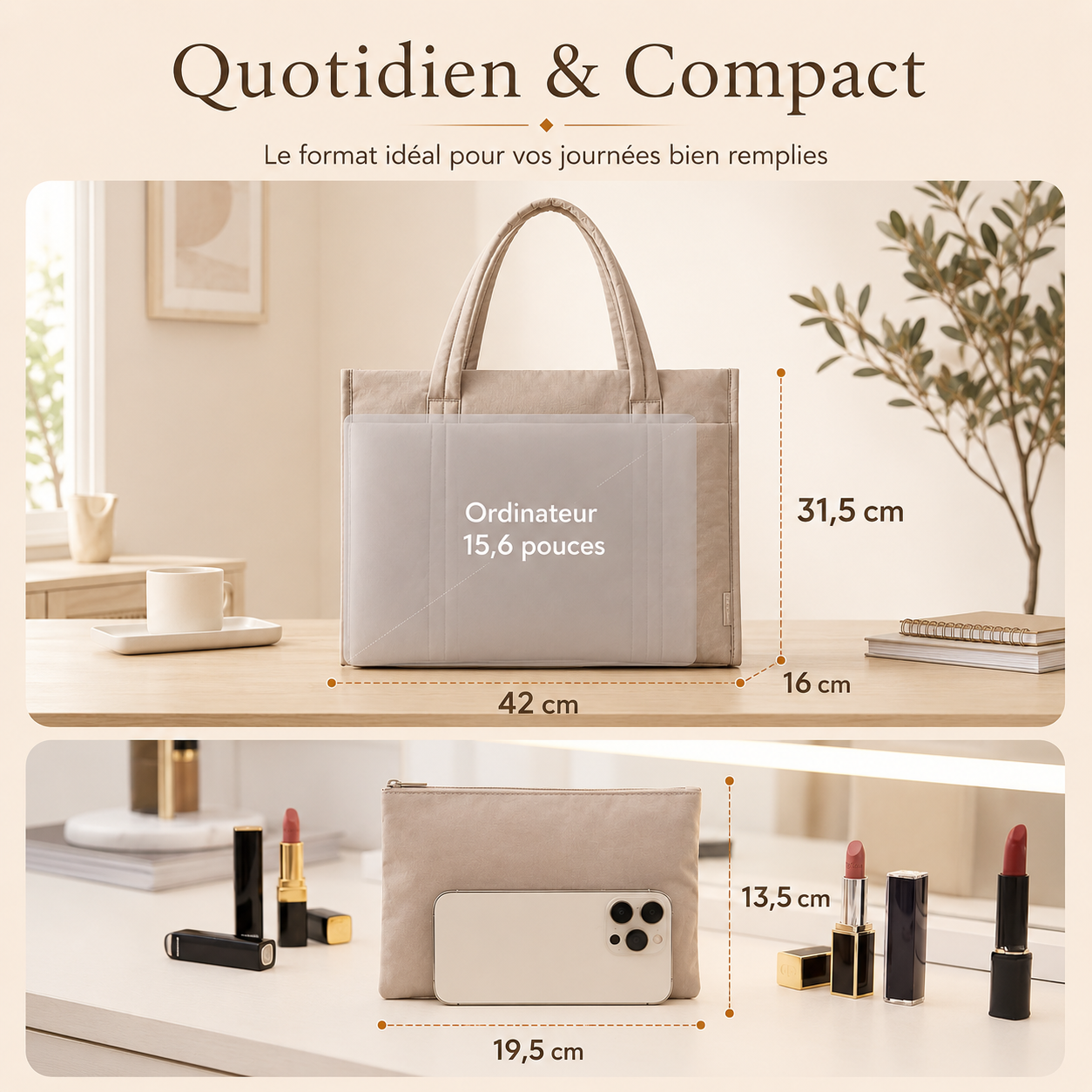 Tote Bag Alma – Sac à Main The Tote Bag Femme Sac Cabas