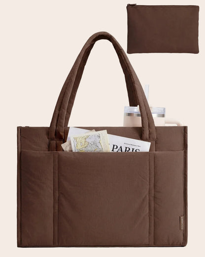 Tote Bag Alma – Sac à Main The Tote Bag Femme Chocolat / Imperméable Sac Cabas