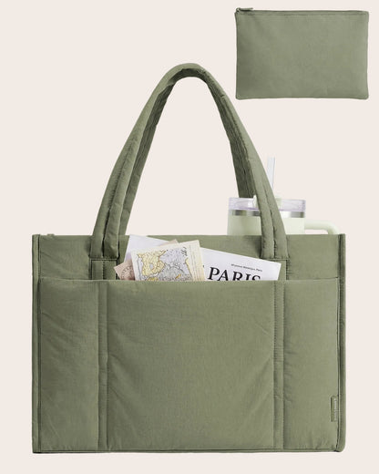 Tote Bag Alma – Sac à Main The Tote Bag Femme Vert / Imperméable Sac Cabas