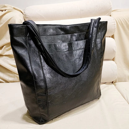 Tote bag cuir Sandrine – Grand format chic à petit prix Sac Cabas