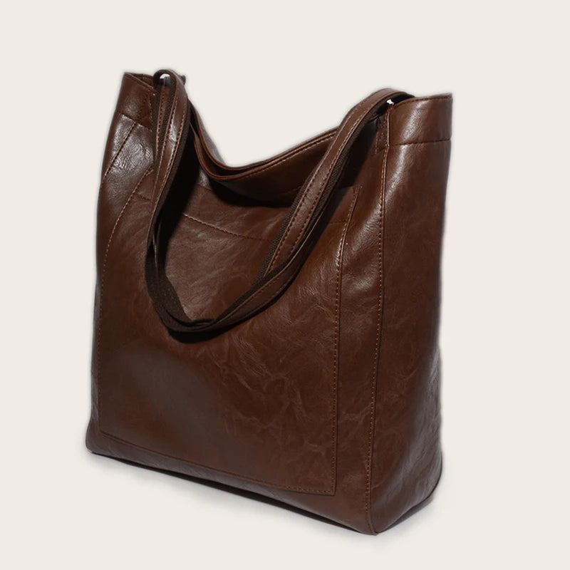 Tote bag cuir Sandrine – Grand format chic à petit prix Sac Cabas