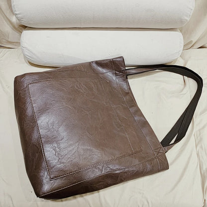 Tote bag cuir Sandrine – Grand format chic à petit prix Sac Cabas
