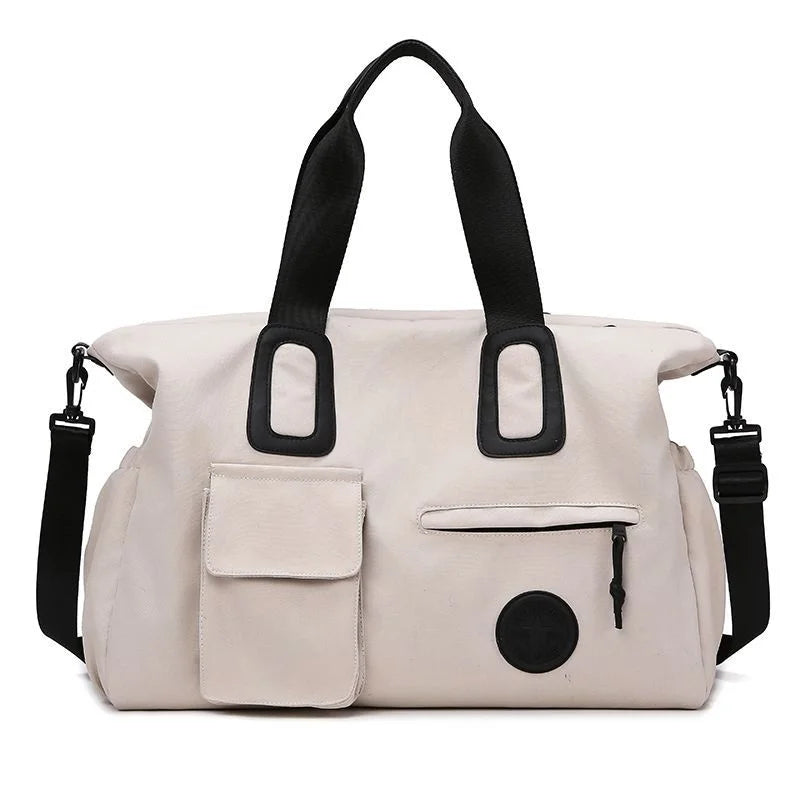 Tote Bag Nova – Sac XXL Femme pour Travail & Voyage Beige / Canvas sac de sports