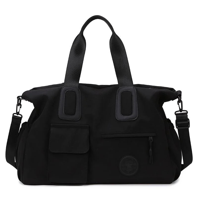 Tote Bag Nova – Sac XXL Femme pour Travail & Voyage Noir / Canvas sac de sports
