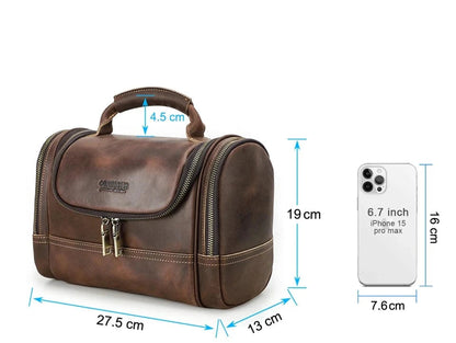 Trousse de Toilette de Voyage Homme｜La Casa Du Cuir