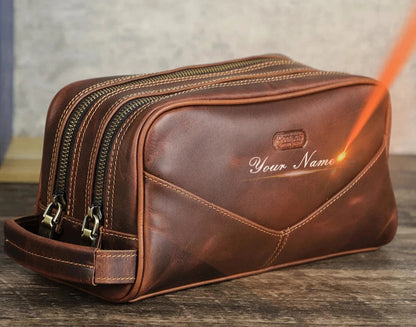 Trousse de Toilette Homme Personnalisée｜La Casa Du Cuir