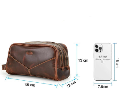 Trousse de Toilette Homme Personnalisée｜La Casa Du Cuir