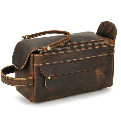 Trousse de Toilette pour Homme｜La Casa Du Cuir Café 2