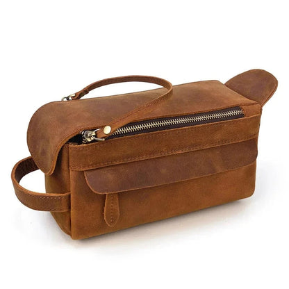 Trousse de Toilette pour Homme｜La Casa Du Cuir Marron 2