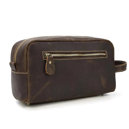 Trousse de Toilette pour Homme｜La Casa Du Cuir Café 1