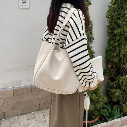 Grand Sac Cabas en Cuir | La Casa du Cuir Beige / Cuir Vegan Sac Cabas